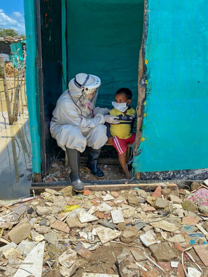 Malteser International partners with UNICEF to deliver emergency care in response to floods in La Guajira, Colombia.